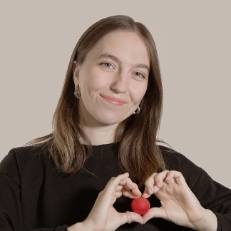 Katya Malieva with radish