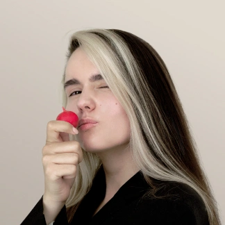 Yulya Orlova with radish